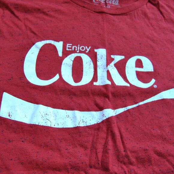 Coca-Cola Enjoy Coke 2X-Large Red w/ White Logo Short Sleeve Shirt - Picture 2 of 5